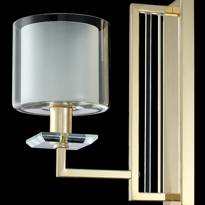 Бра Crystal Lux NICOLAS AP1 GOLD/WHITE